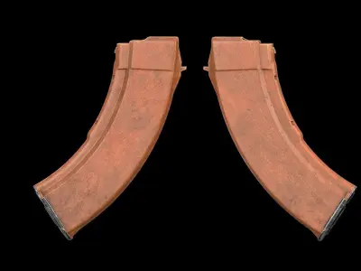 AK - Magazine -Bakelite Low-poly 3D model