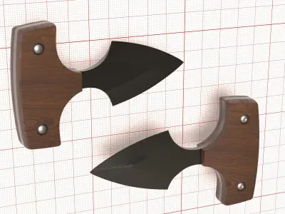 Pepper spray knife Low-poly 3D model