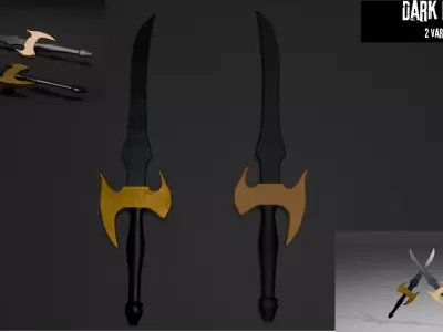 6 WEAPON PACK 3D model