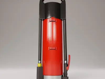 Gloria F6 Custom Design Fire Extinguisher Low-poly 3D model