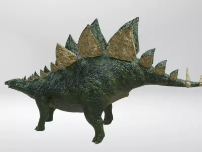Stegosaurus Dinosaur Low-poly 3D model buy