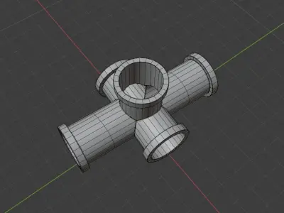 Pipe Joint Free low-poly 3D model
