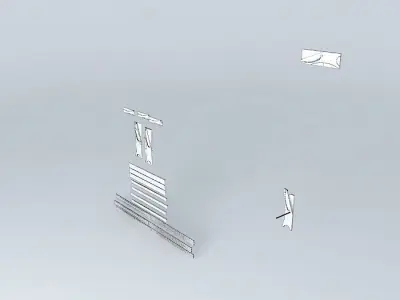 Deck Bench Parts Free 3D model