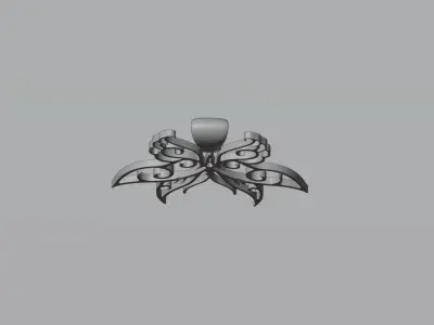 Pendant 4 with wings 3D model