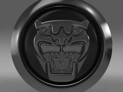 Jaguar new logo 3D model