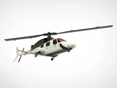 Bell 222 3D model buy