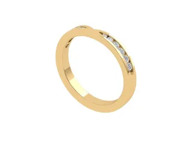 Wedding-Ring 3D print model 2