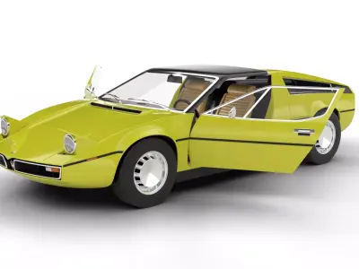 Maserati Bora 1972 HQ 3d model 3D model
