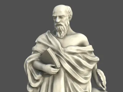  Ancient Writer Statue 