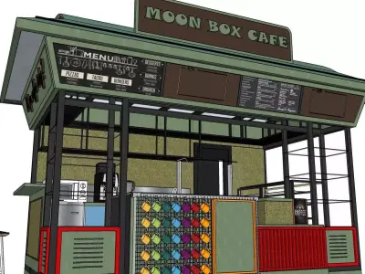 Food truck 3D model purchase