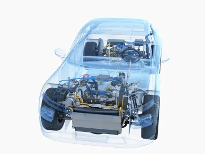  Electric Car SUV Chassis X-Ray 