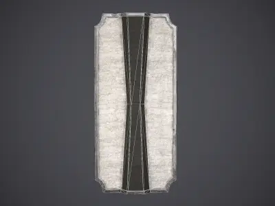 Shield Pavise Low-poly 3D model