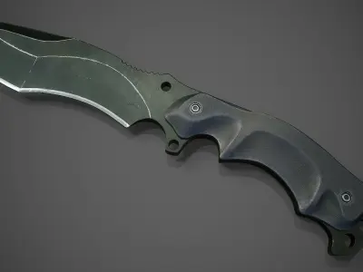Fox Parus Survival Knife Low-poly 3D model