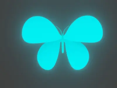 Butterfly Low-poly 3D model get