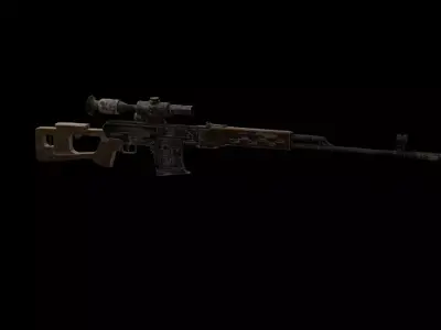 Sniper Rifle V3 Free 3D model