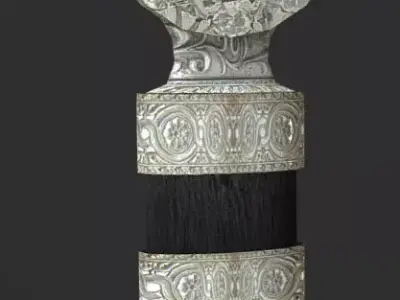 Dagger sword Low-poly 3D model 10