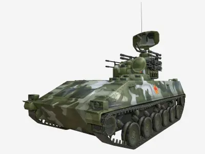 Iron Dove AA PGZ-95 AA Free low-poly 3D model