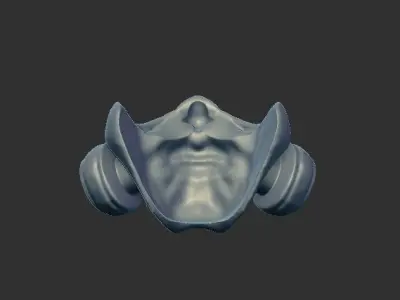 Cyber Oni Mask Scan for Toys 3D print model