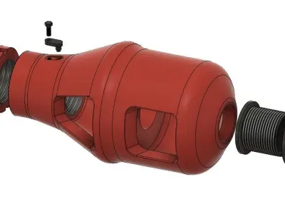 tiger 1 muzzle break   3D print model
