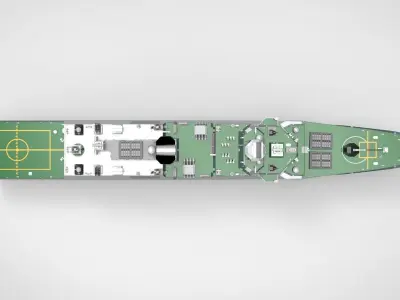 Frigate FFG X 3D model