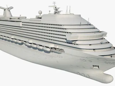 Cruise Ship Carnival Breeze 3D model