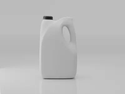 Plastic Detergent Bottle 2L 3D model