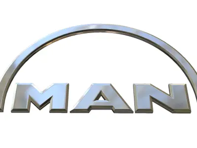 man logo 3D model by 3dlogoman