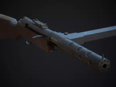 MP-28 Low Poly gun Low-poly 3D model