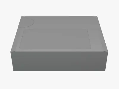 Basic Box Package - Geometry Only No Textures No Materials 3D model