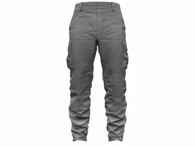 Military Tactical Cargo Pants - High Poly 3D model