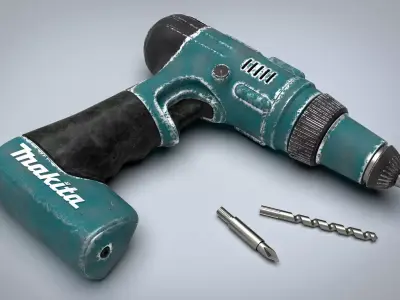 Cordless drill 3D model buy