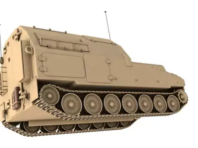  M992 field artillery ammunition supply vehicle 3D model