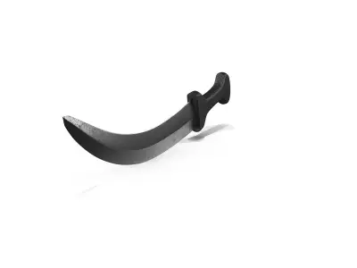 Knife sword Free low-poly 3D model