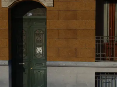 Building apartment in barcelona Low-poly 3D model purchase