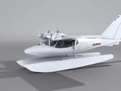 Aeroprakt A-37   Low-poly 3D model