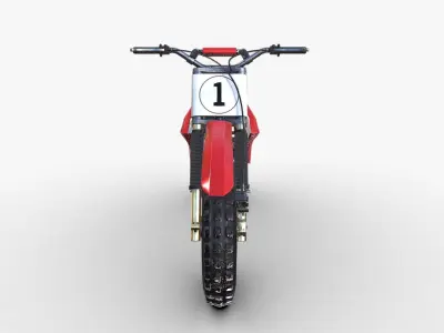 Dirt Bike Low-poly 3D model buy