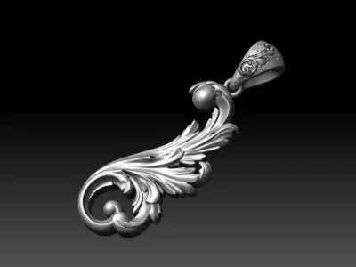 ornamental pendant 3D print model