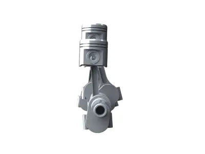 5 Cylinder engine 3D model