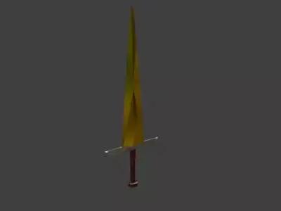 Fantasy Dagger - Game Ready - Blender FBX OBJ STL Free low-poly 3D model