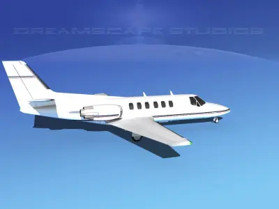 Cessna C550 Citation II V01 3D model