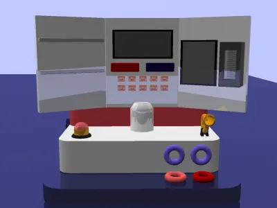 KIDS PLAY STATION  Low-poly 3D model