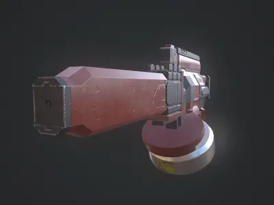 SCi-fi Plasma Fusion Gun  Free low-poly 3D model