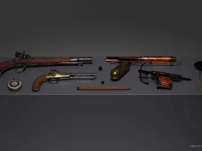 O Kit 00 Vampire Hunter Trunk Low-poly 3D model