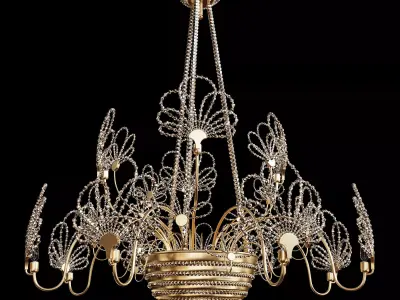 butterfly chandelier 3D model