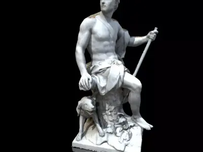 Chasseur sculpture Free 3D model