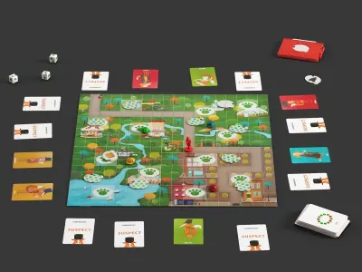 Board Game Outfoxed 3D model