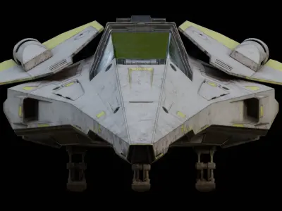 Spaceship WipeOut Inspired 3D model