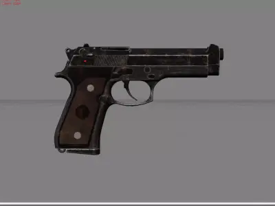 Baretta M9 Low-poly 3D model
