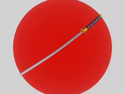 Japanese Katana  3D model