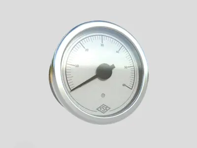 Pressure Gauge M2 Low-poly 3D model